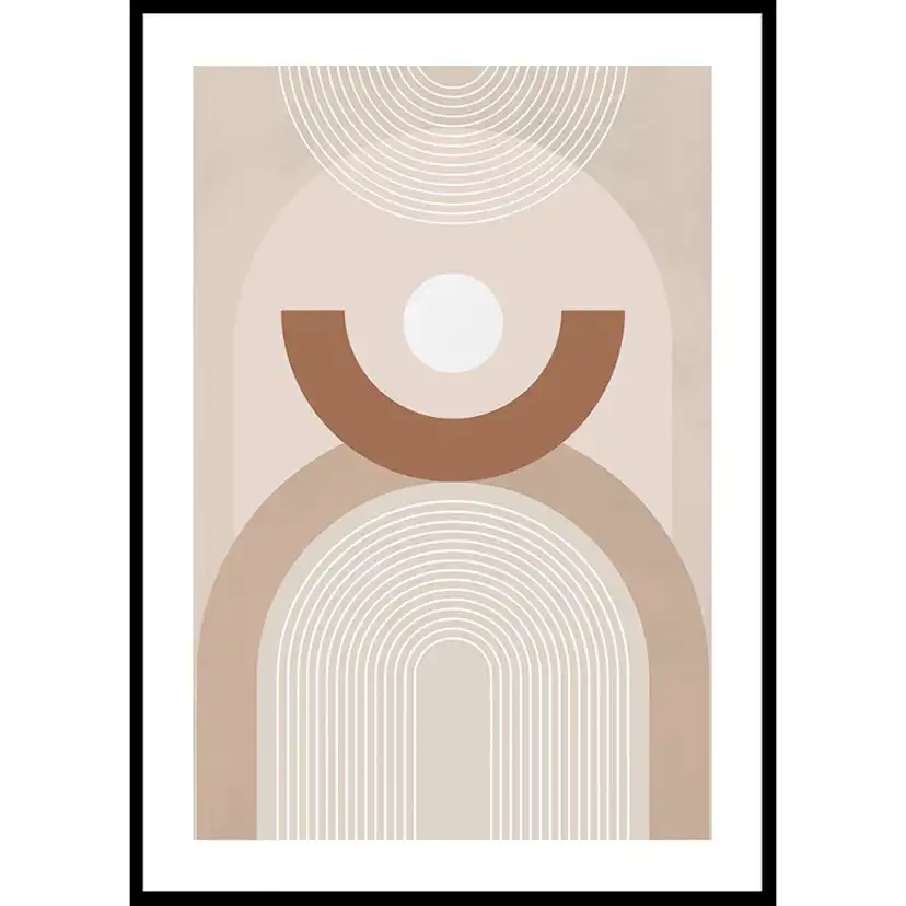 Poster Gallerix Geometric Shapes No3