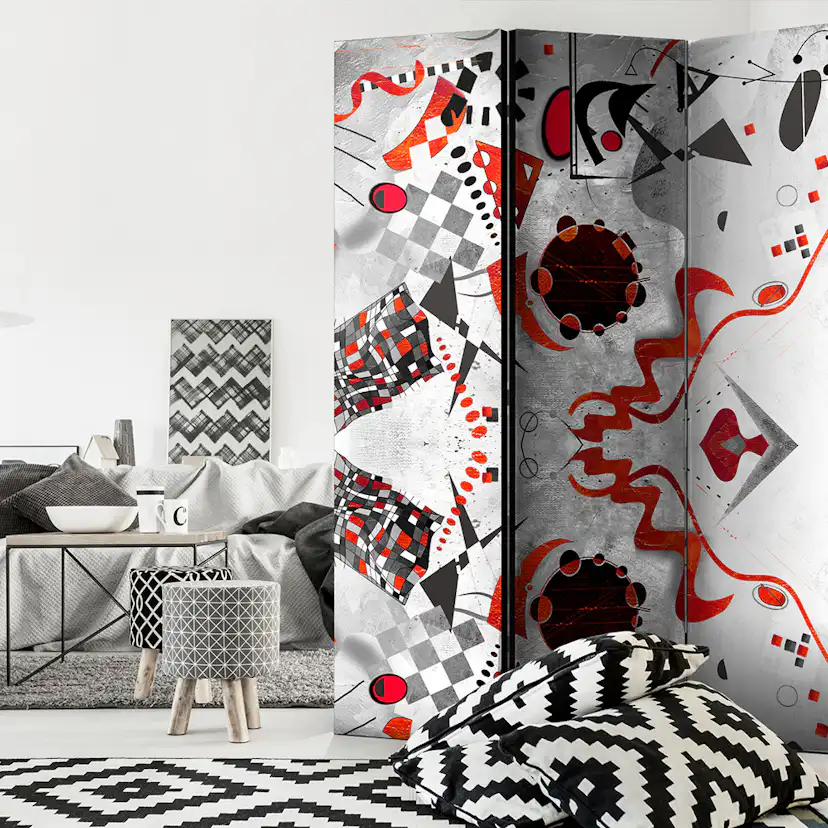 Rumsavdelare Skärmvägg Arkiio Geometric Cosmos 135x172 cm