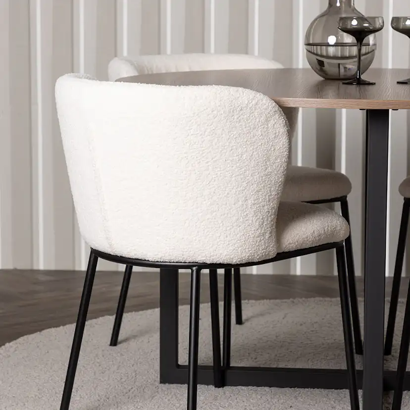 Matgrupp Venture Home Durango Ø120 cm med 4 st Edina stolar