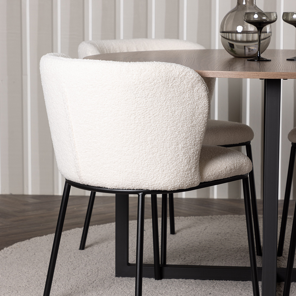 Matgrupp Venture Home Durango Ø120 cm med 4 st Edina stolar