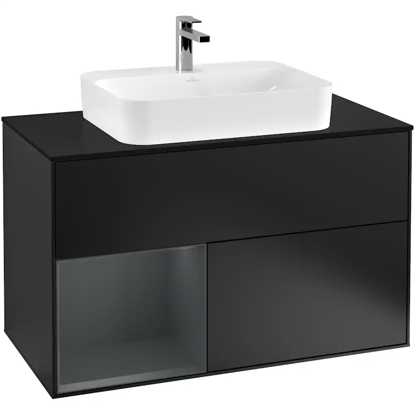 Tvättställsskåp Villeroy & Boch Finion med 2 Lådor Hylla och Bänkskiva för Ytmonterat Tvättställ