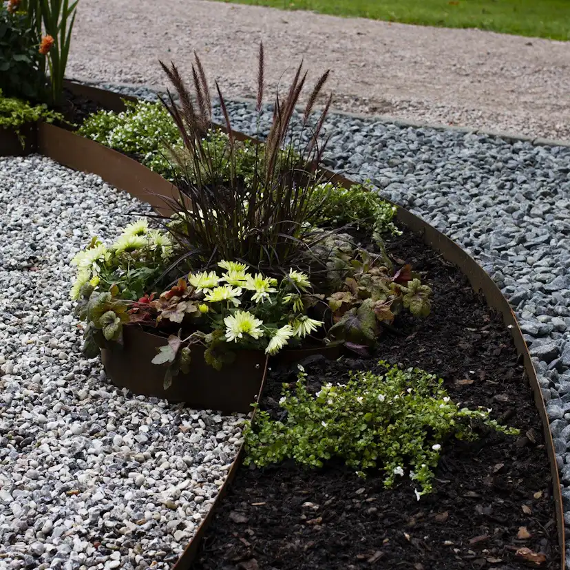 Planteringskant Flexigarden Corten Övergång