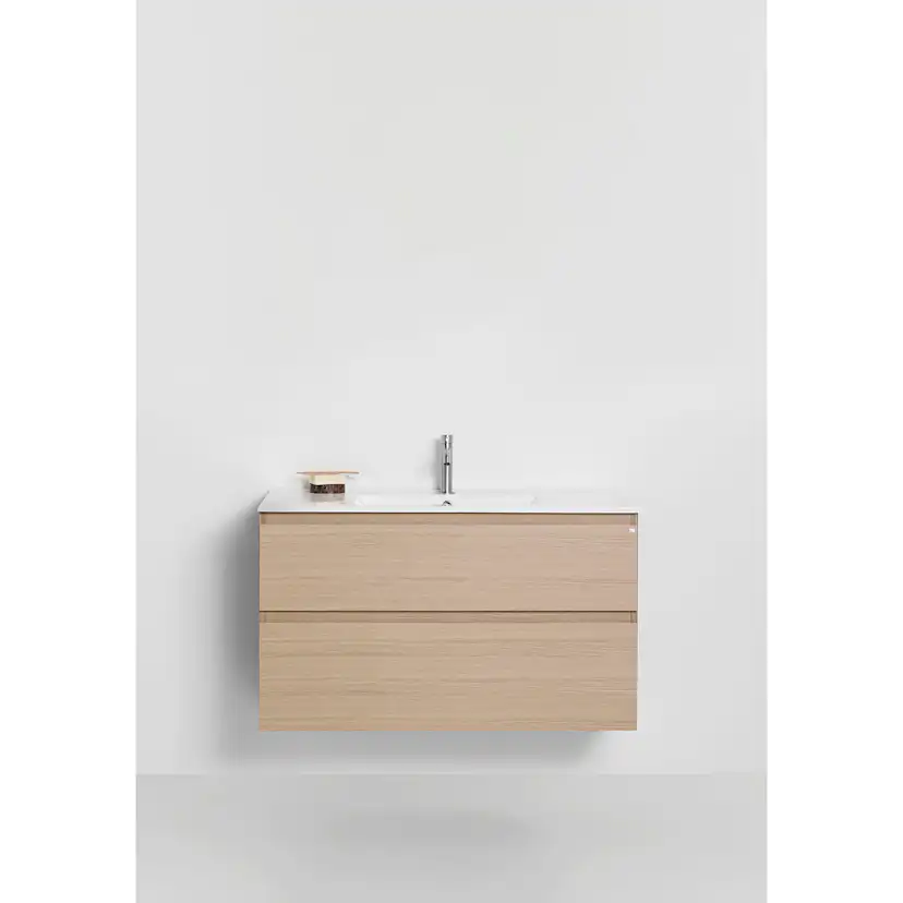 Tvättställsskåp Hafa Go Plus Ljus Ek, B: 1000mm