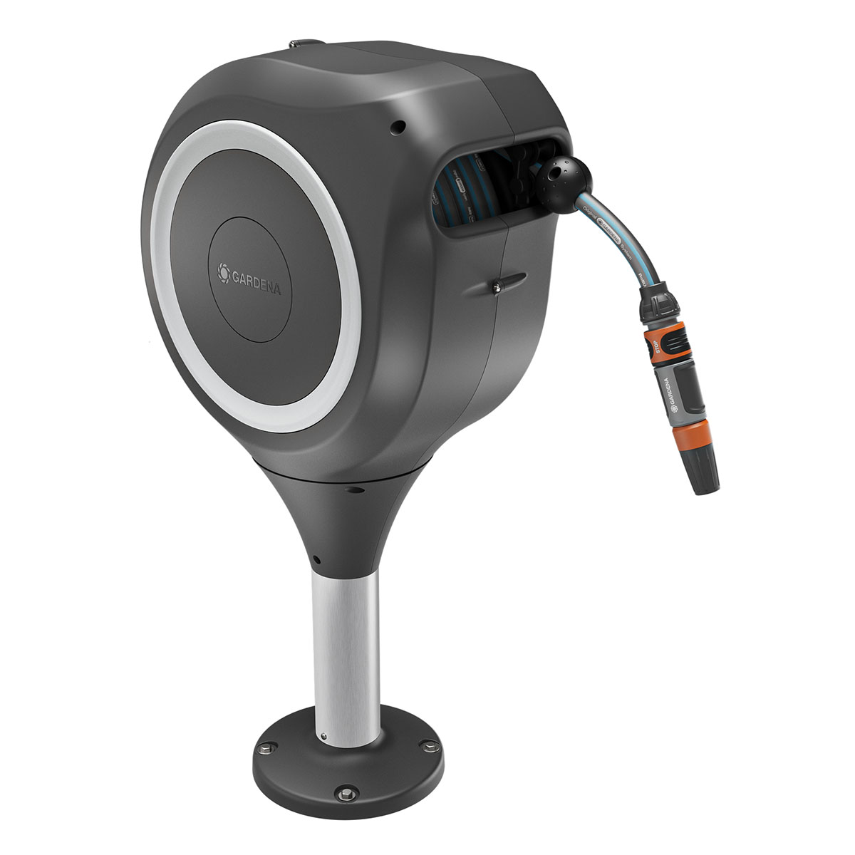 Slangbox Gardena Altan RollUp M 20 m Vit