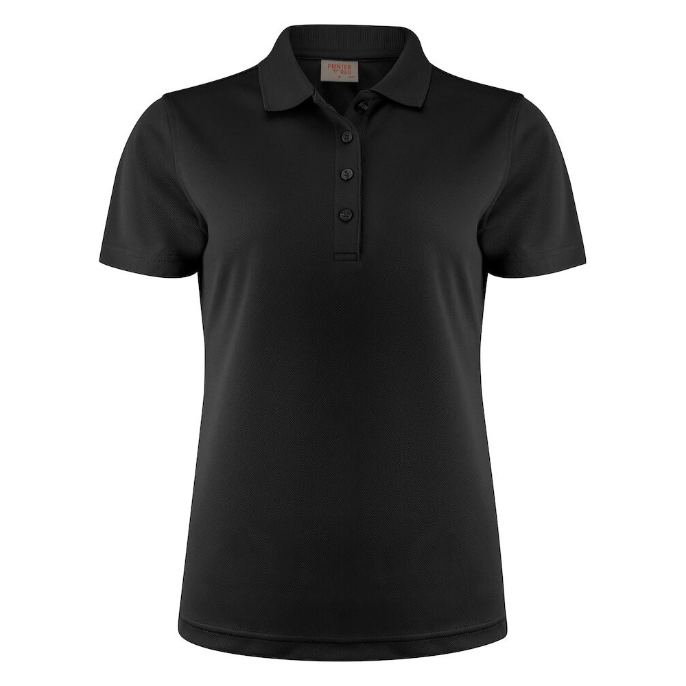Printer Smash Lady Polo Black XS Storlek: XS, Färg: Svart