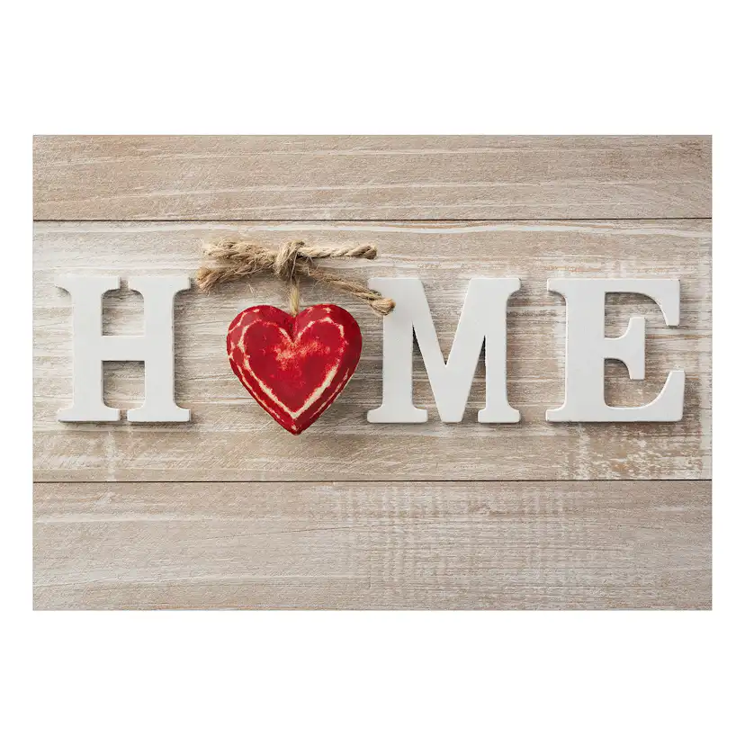 Självhäftande fototapet - Home Heart (Red) 245x175 Storlek: 245x175 cm