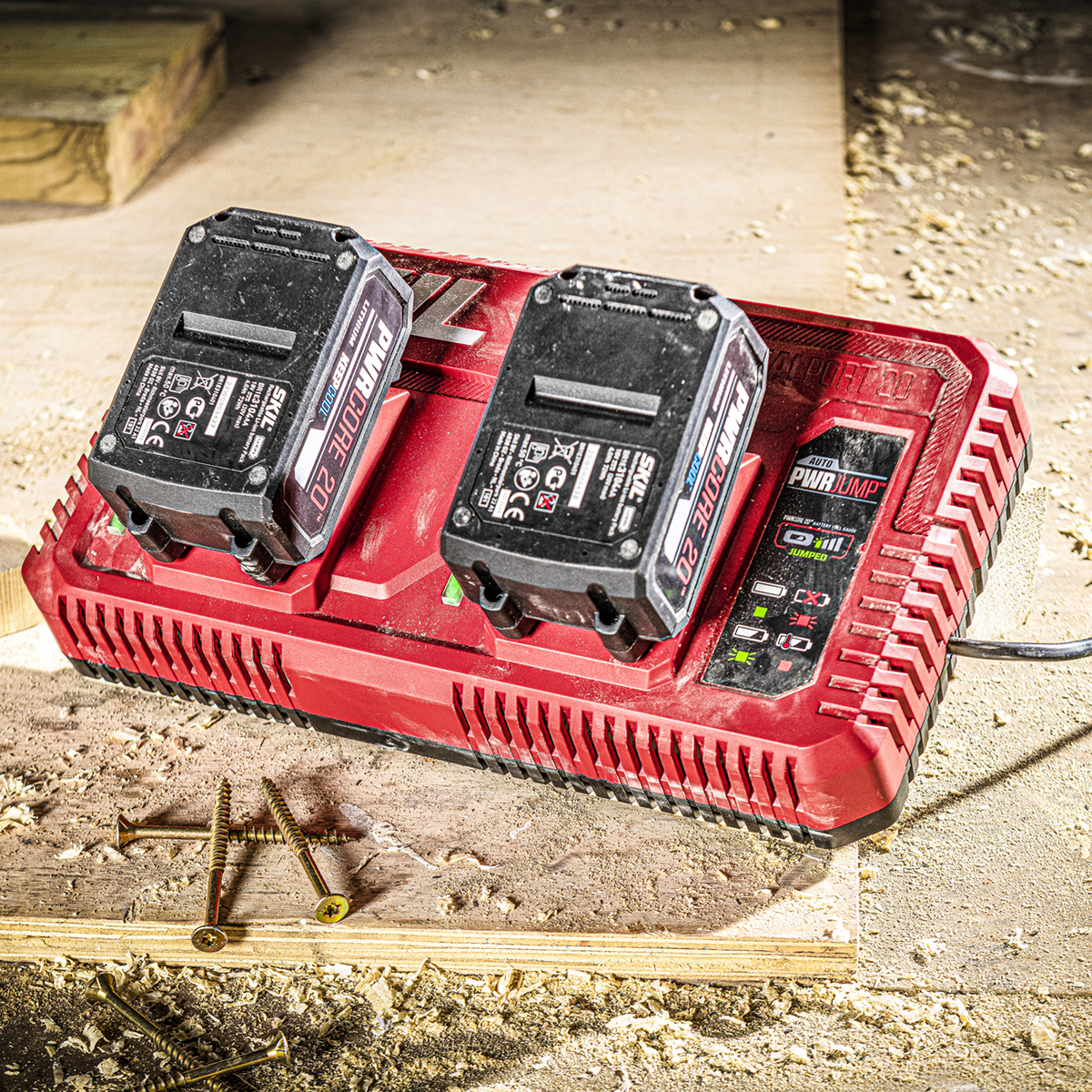 Batteriladdare SKIL 2x20V Dubbel För PWRCORE 20™