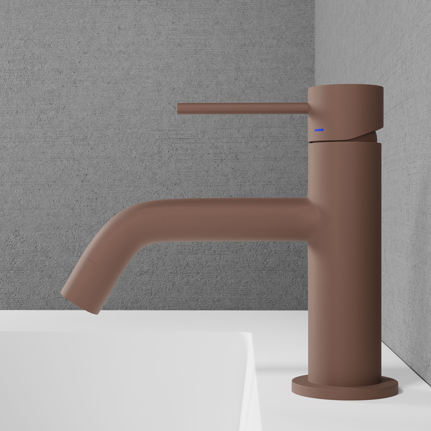 Tvättställspaket Solid SW1 Rust Tvättställ: Vit, Spegel: Vit, Blandare och Bottenventil: Rust