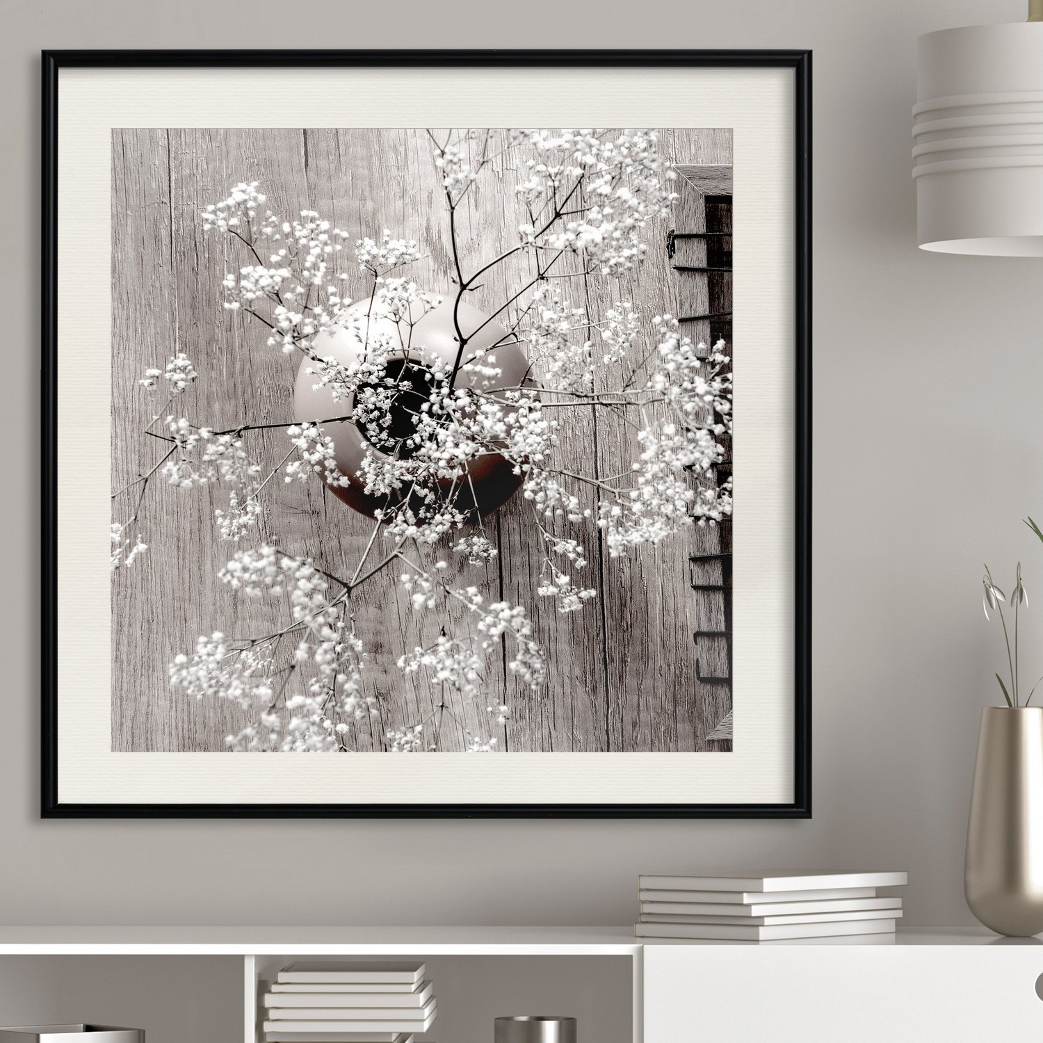 Poster Artgeist Affisch Dried Flowers Fyrkantig