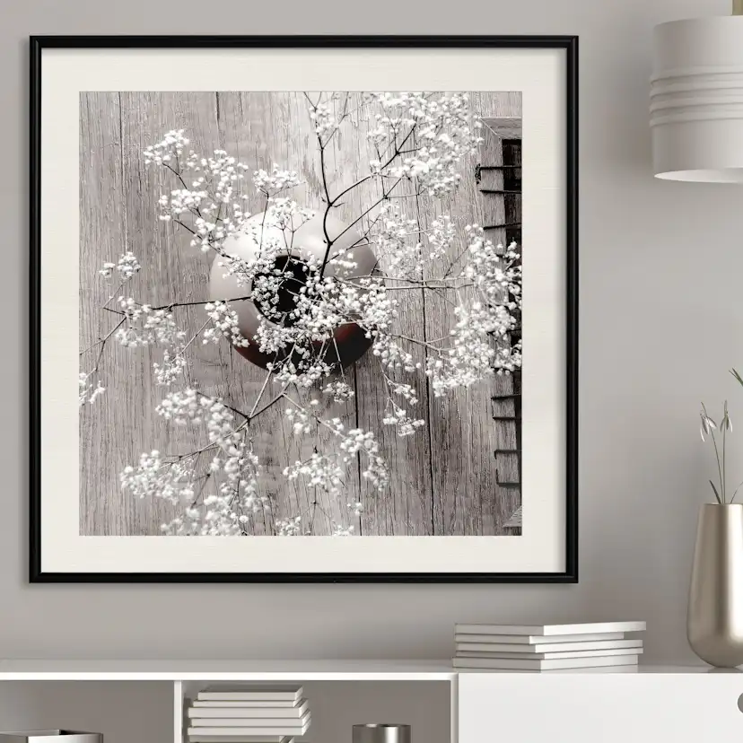 Poster Artgeist Affisch Dried Flowers Fyrkantig