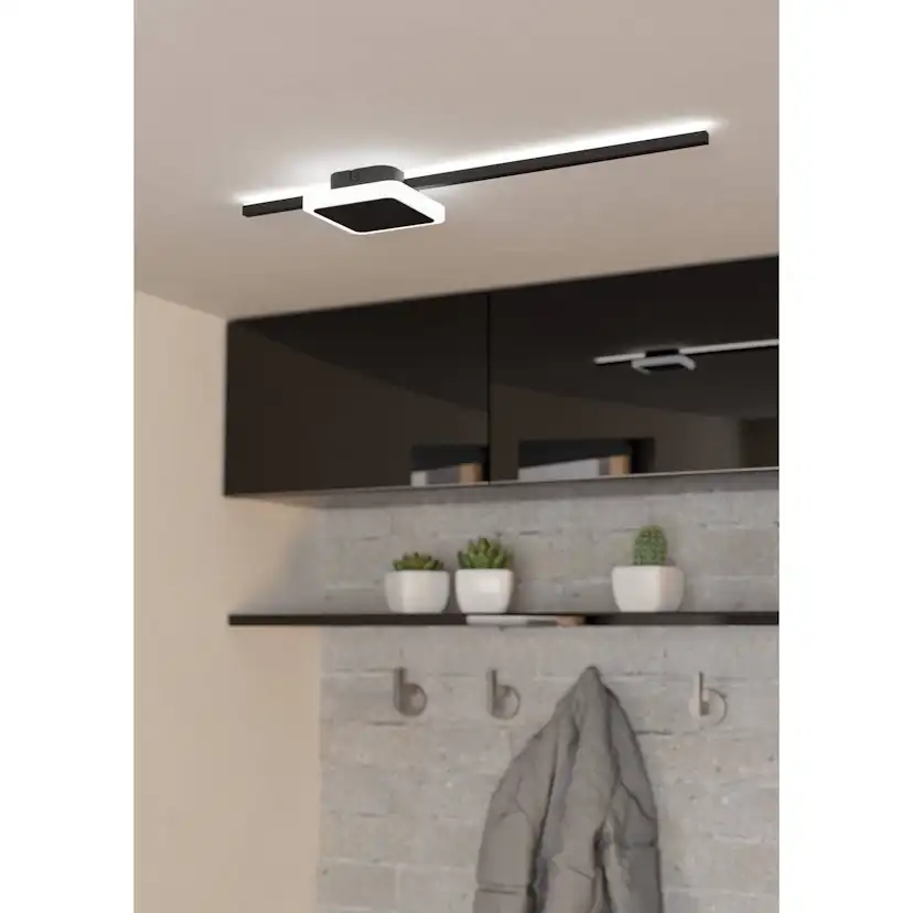Vägg-/Taklampa Eglo Sarginto Kvadrat Svart Vit