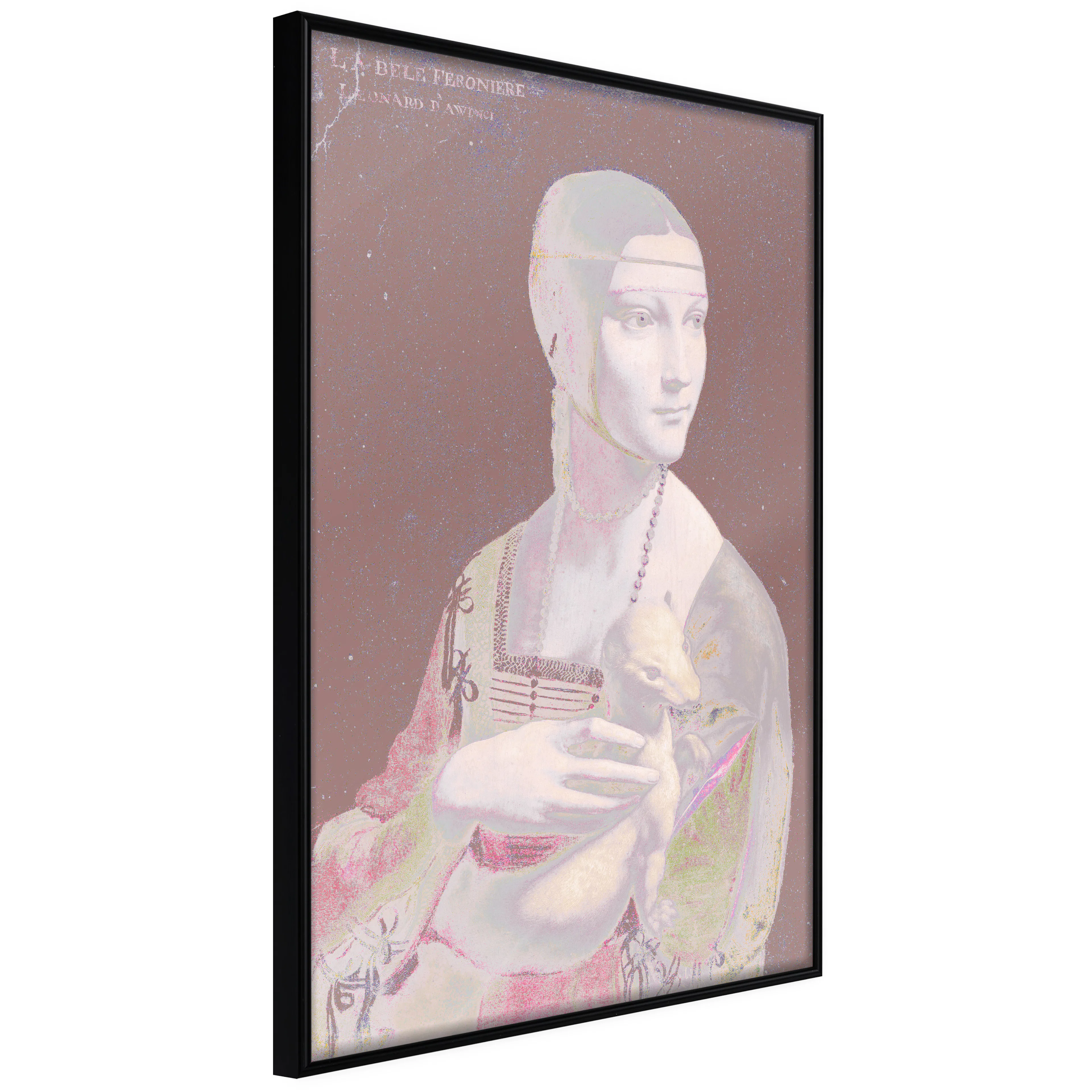 Affisch - Pastel Lady [Poster] 20x30 Svart ram, 20x30 cm
