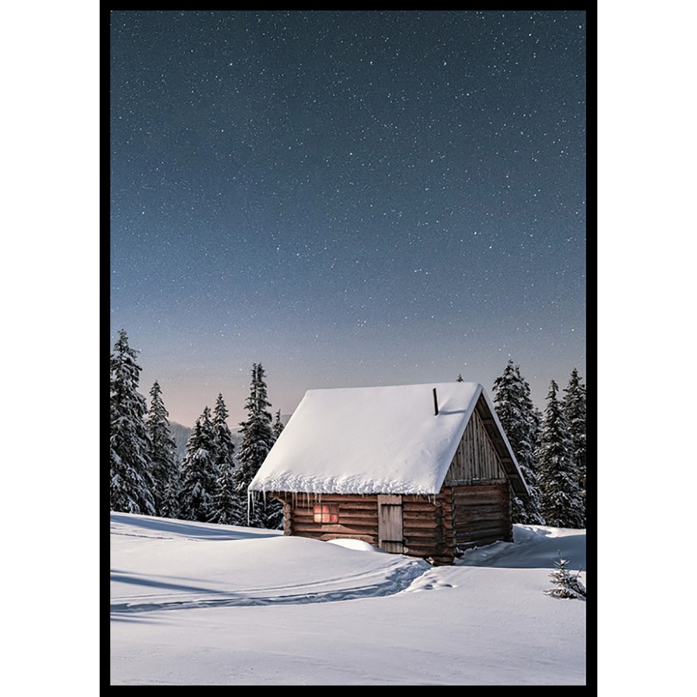 Poster Gallerix Cabin Under Stars