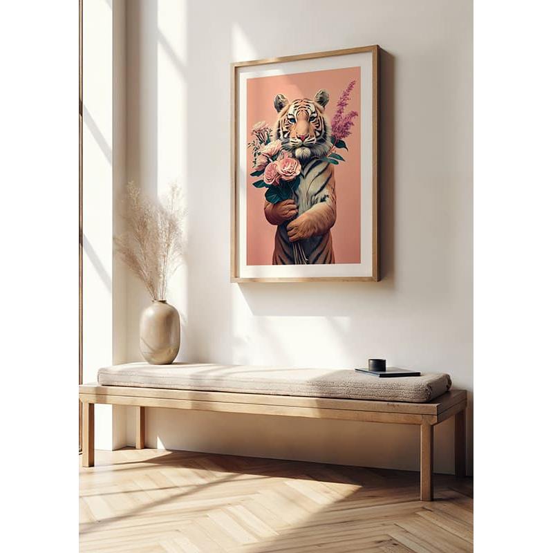 Poster Gallerix Tiger Bouquet