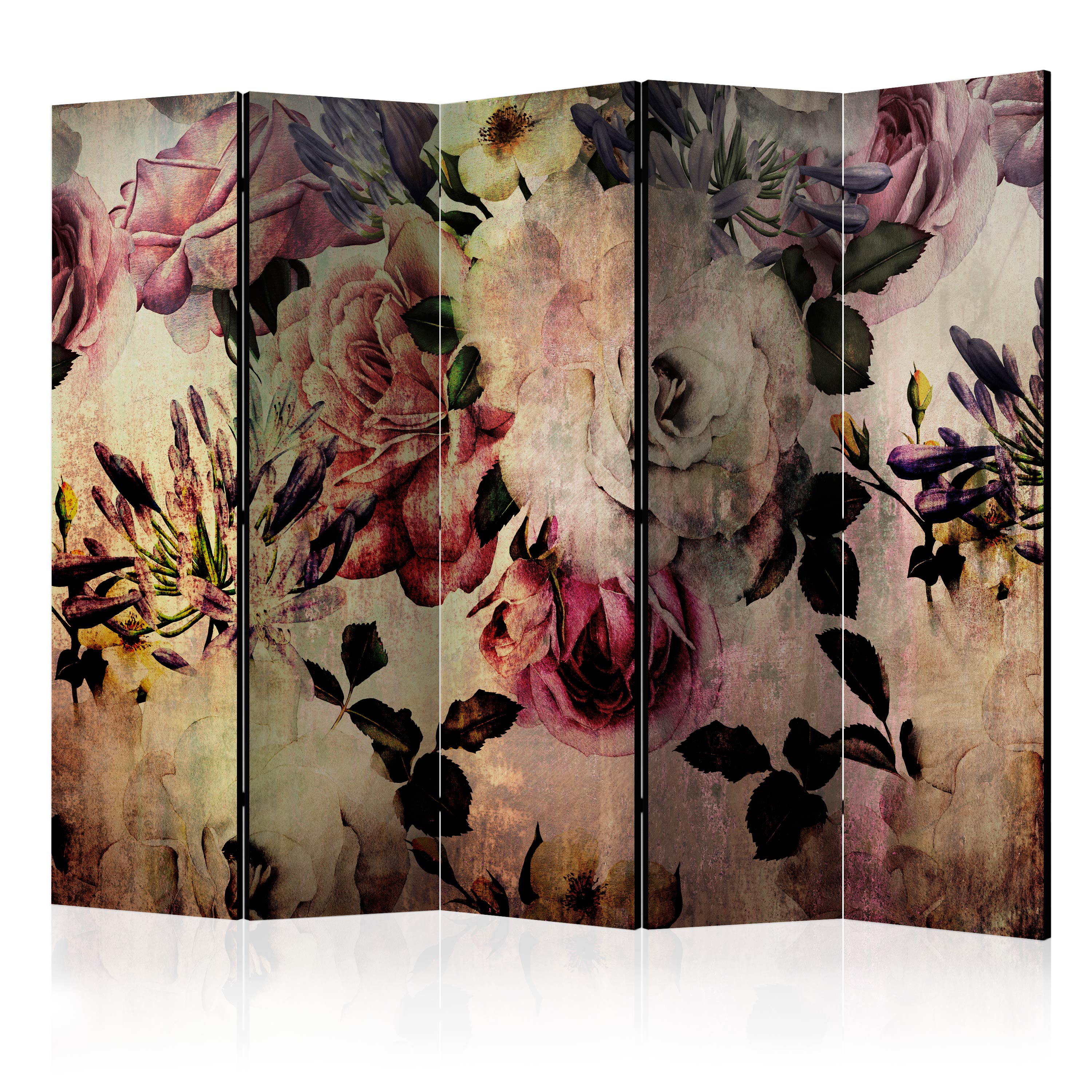 Rumsavdelare Skärmvägg Arkiio Nostalgia Flowers II 225x172 cm