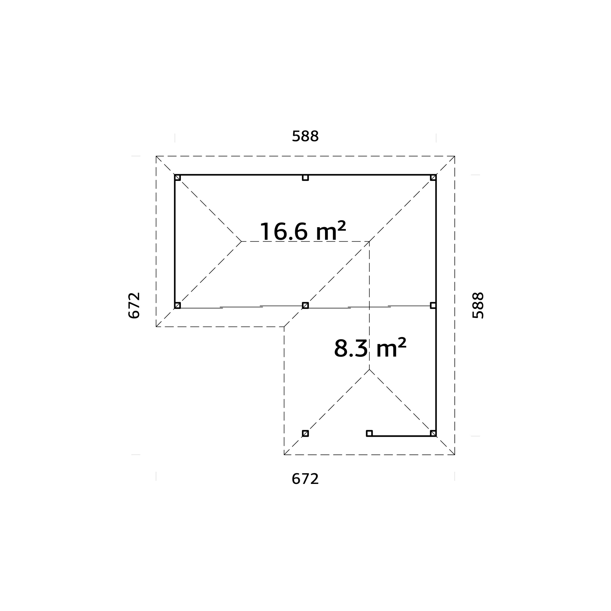 Uterum Palmako Bianca 24,9 m2 Set 222 Slide
