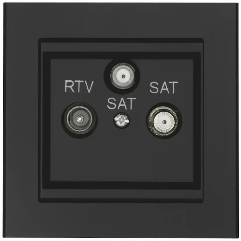 Slututtag Malmbergs Optima Tv/2xSatellit Svart