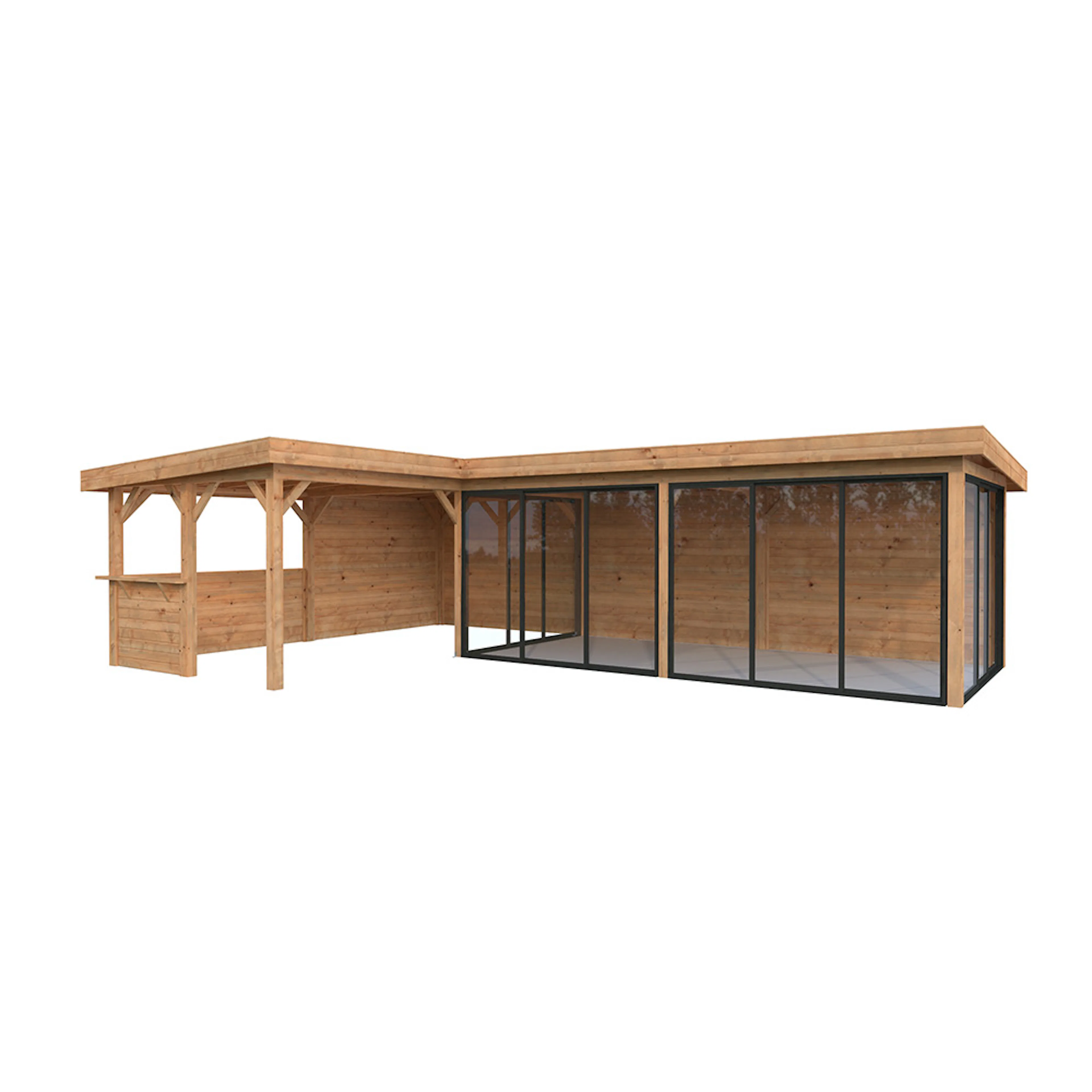 Lenna 33,2 m2 Set 421 Slide BNDIP Behandling: Impregnerad brun