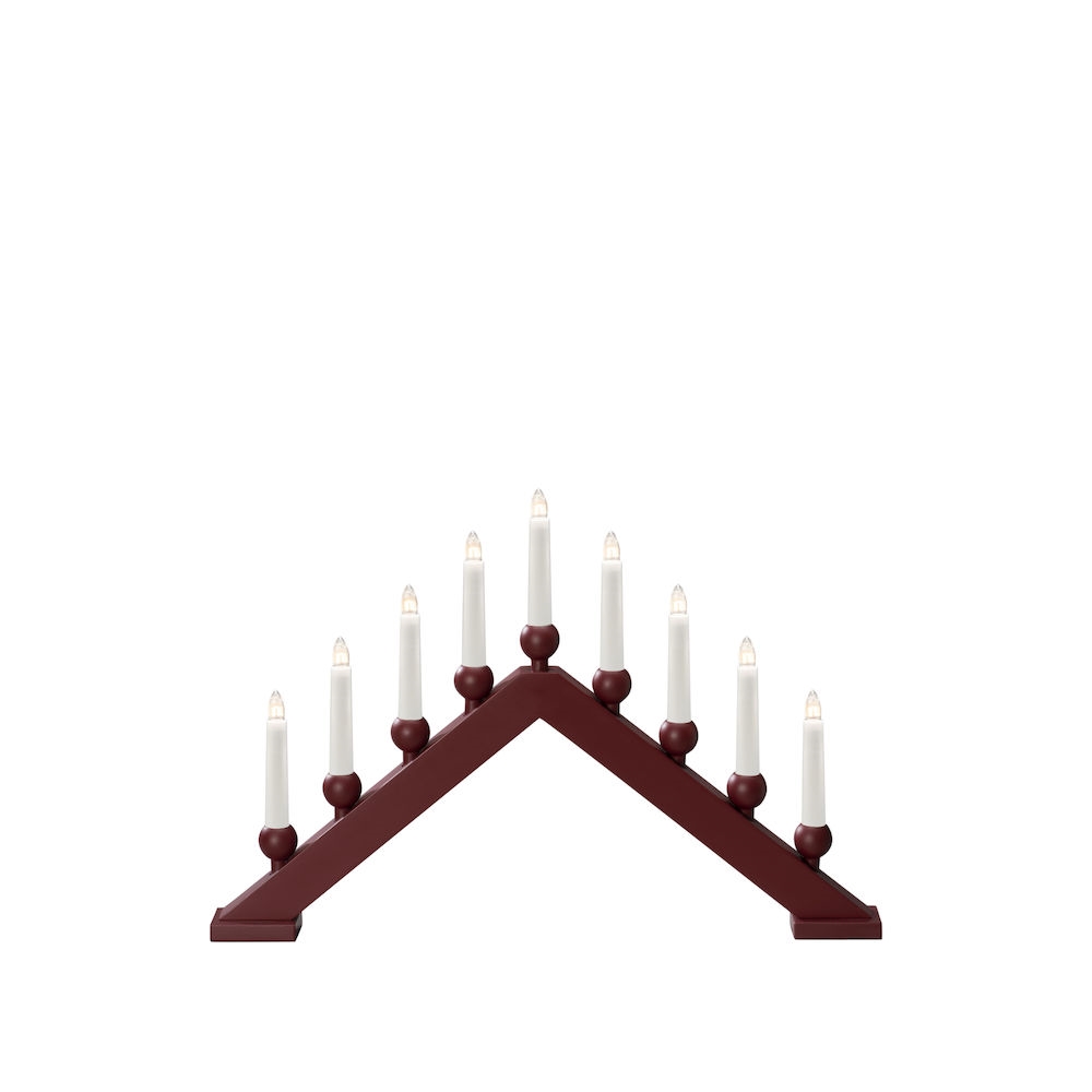 Adventsljusstake Gnosjö Konstsmide 9 Ljus Trä