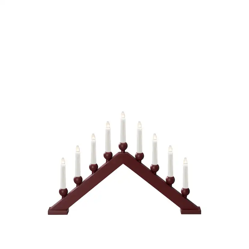 Adventsljusstake Gnosjö Konstsmide 9 Ljus Trä