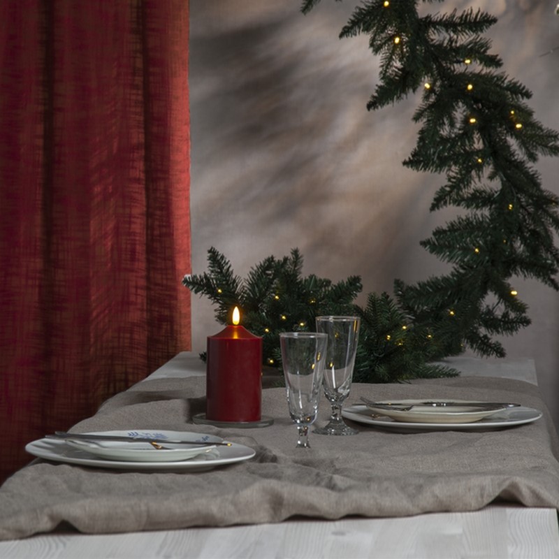 Blockljus Star Trading Flamme LED Röd Batteriljus