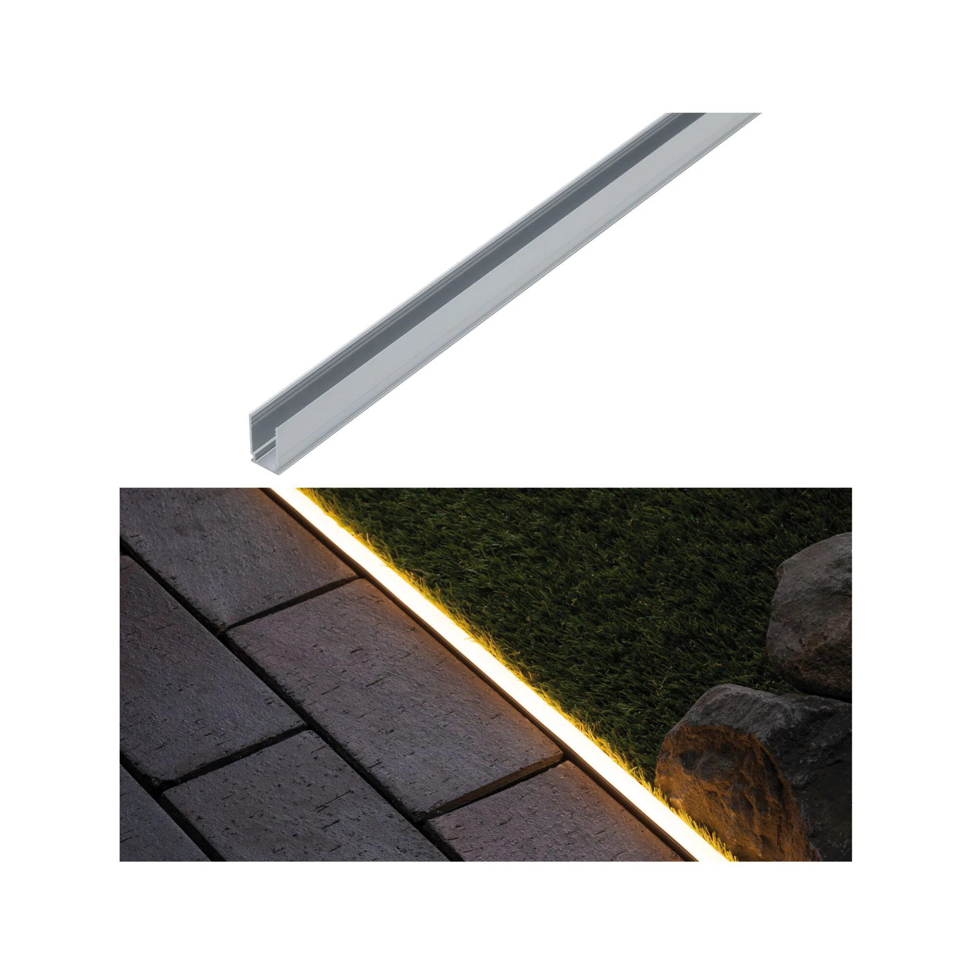 Fäste Paulmann Plug & Shine Tillbehör Remsa Aluminiumprofil 0,99m