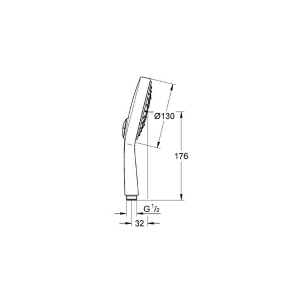 Handdusch Grohe Power&Soul Cosmopolitan 130 med EcoJoy