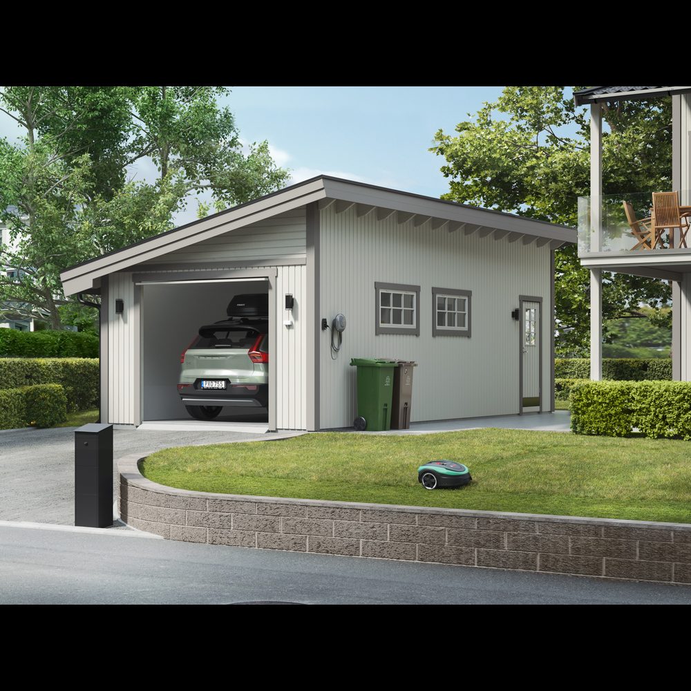 Garage Trähuset Pulpet 35 kvm