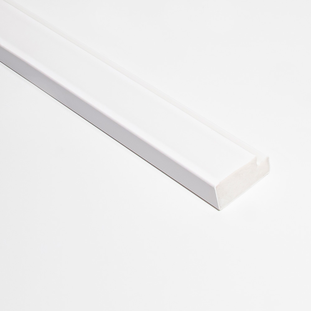 Avslutningslist Lamelio Infinity Olmo Vit Avslut 2,6 cm Höger