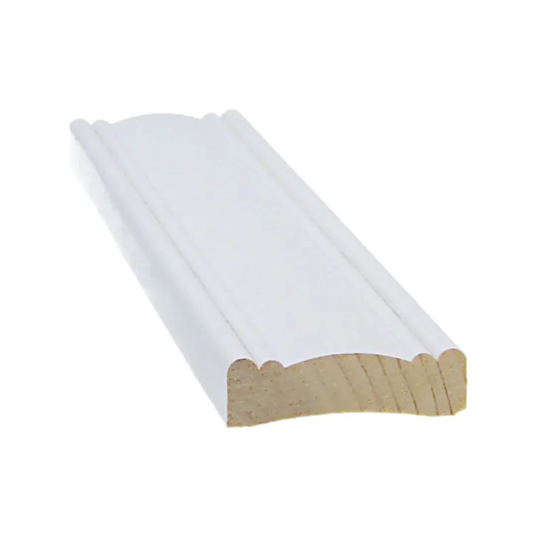 List Dekoration - Täcklist - Vit 12x42x2200 mm