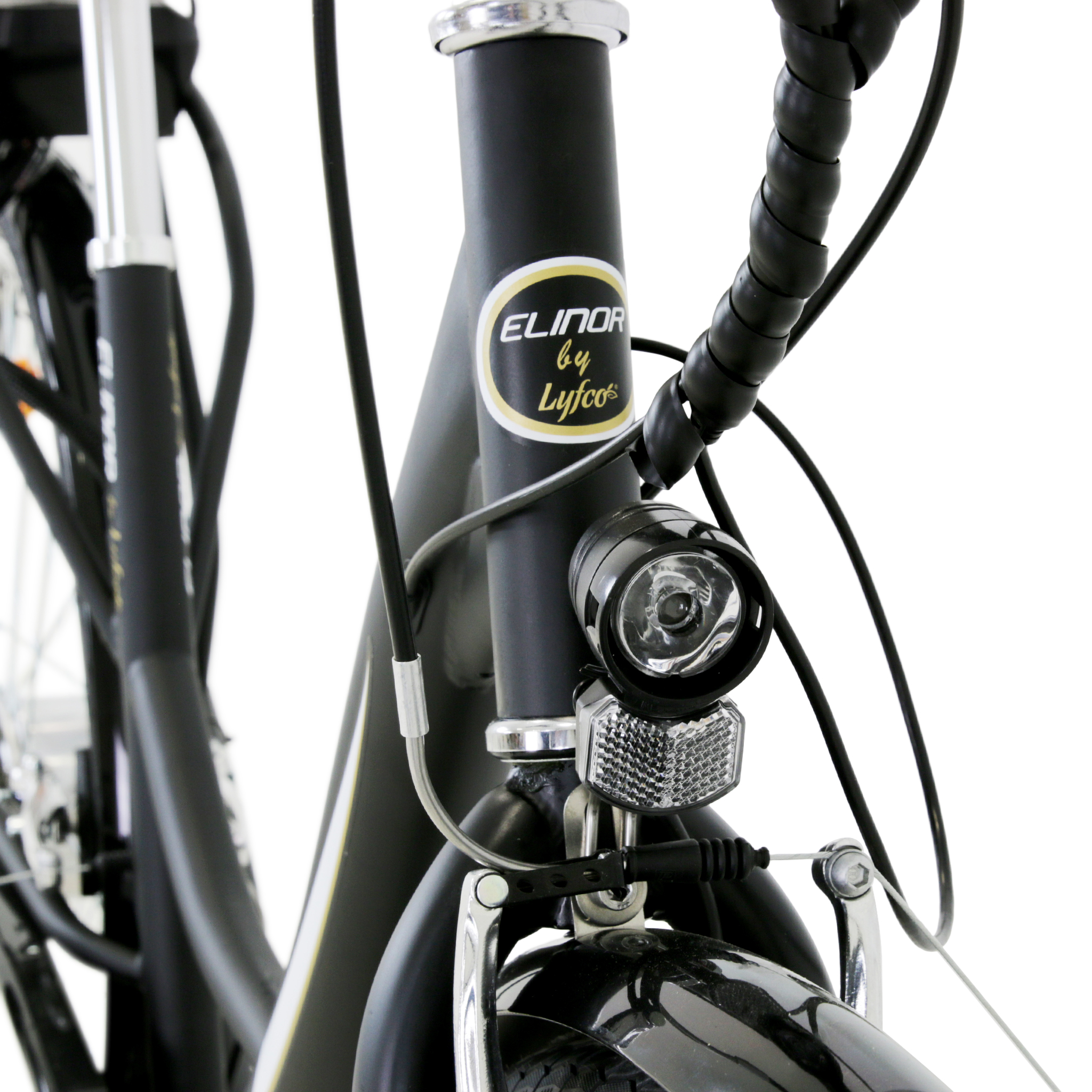 Elcykel Lyfco Dam 28" med Cykeldator Svart