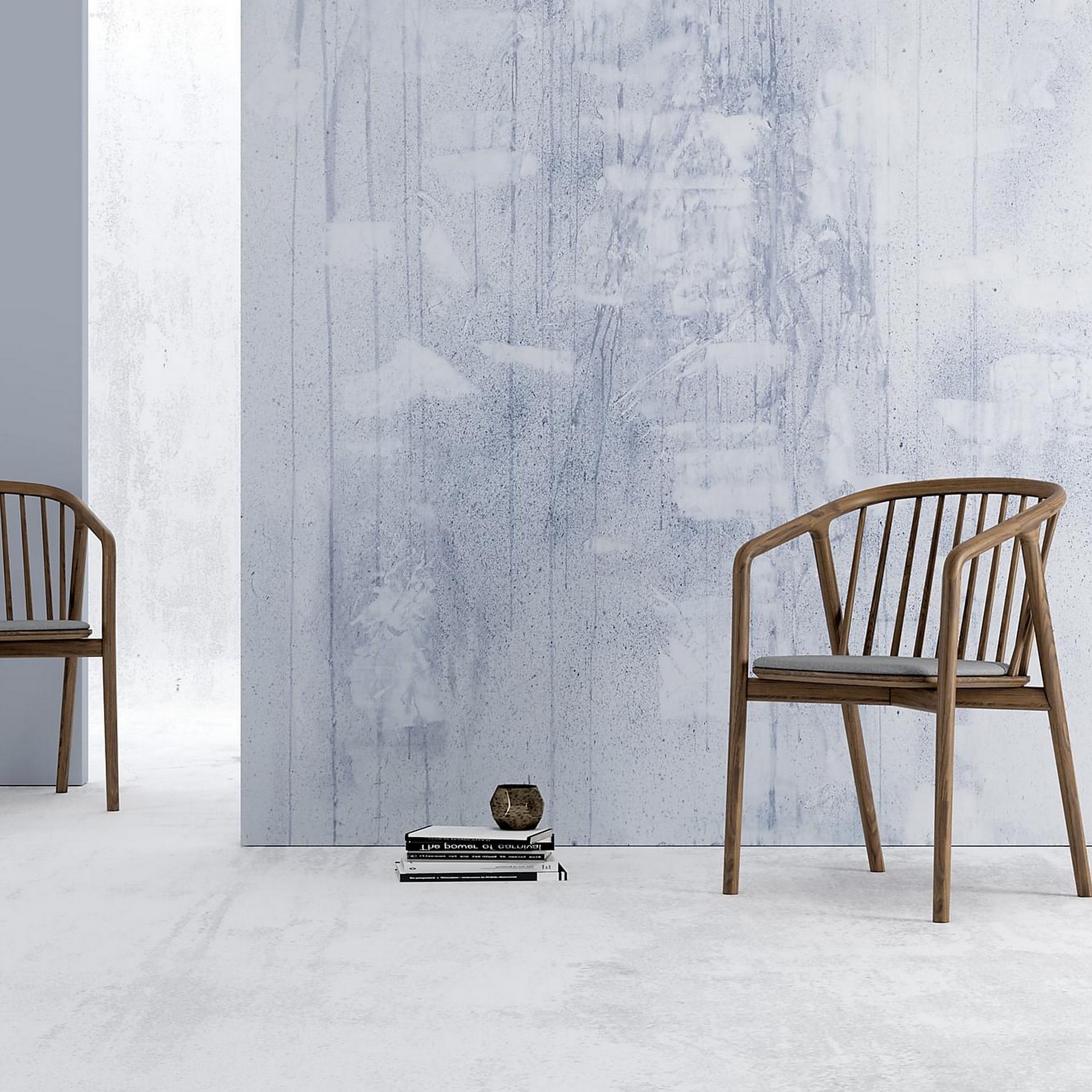 Matstol Bark Noira med Armstöd