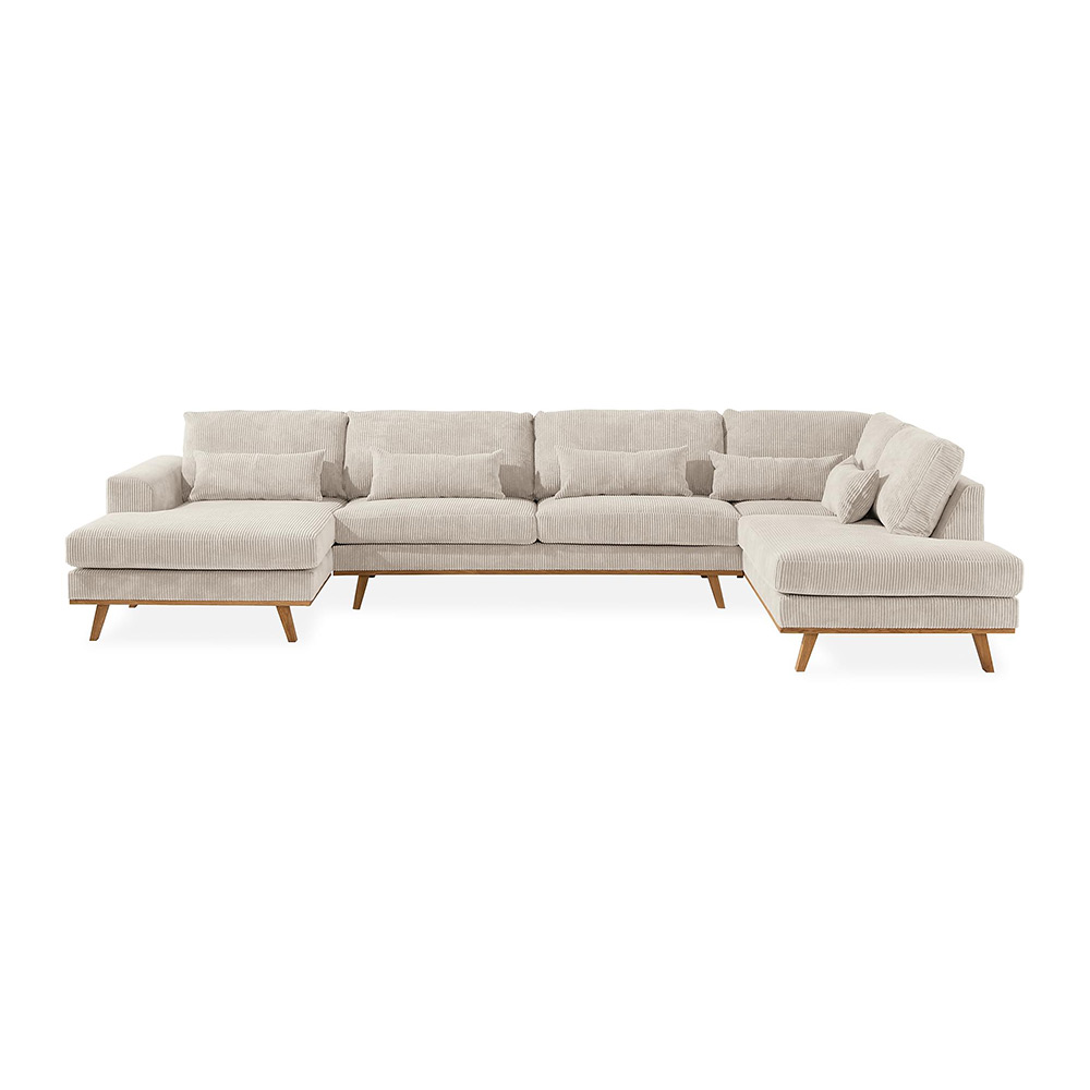 Copenhagen U-soffa Höger Manchester Beige, Höger