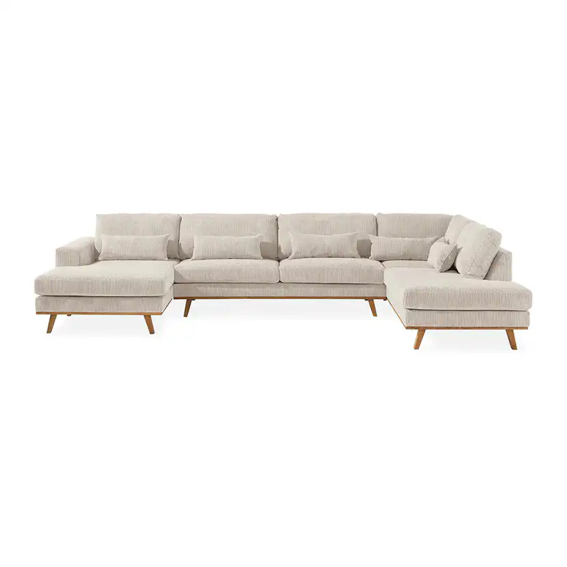 Copenhagen U-soffa Höger Manchester Beige, Höger