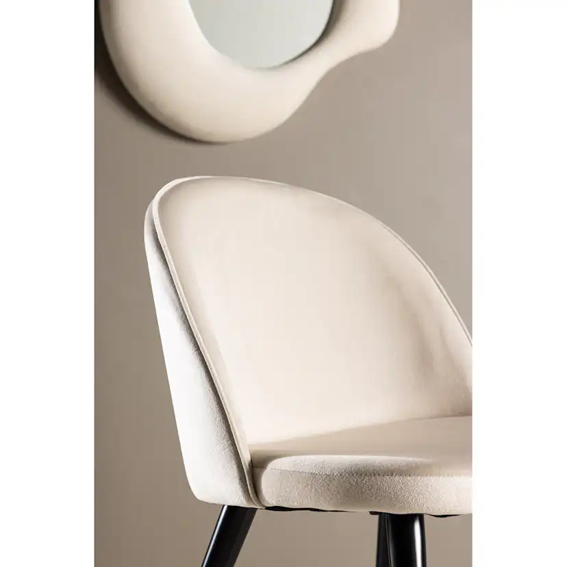 Matstol Venture Home Velvet Svart Ben