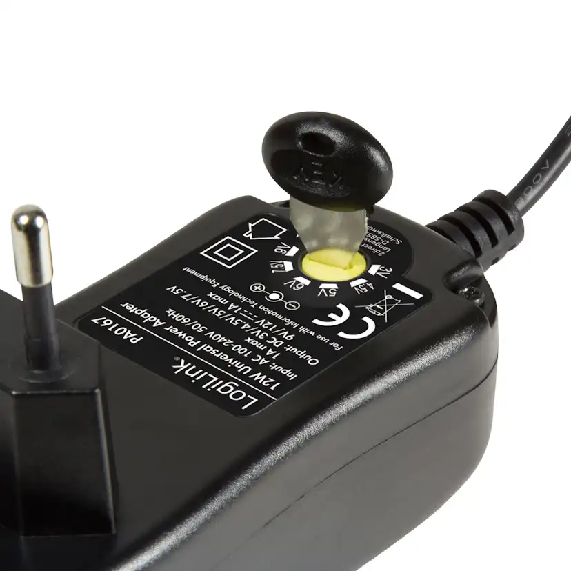 Nätadapter LogiLink 230V - 3-12V 1A 12W