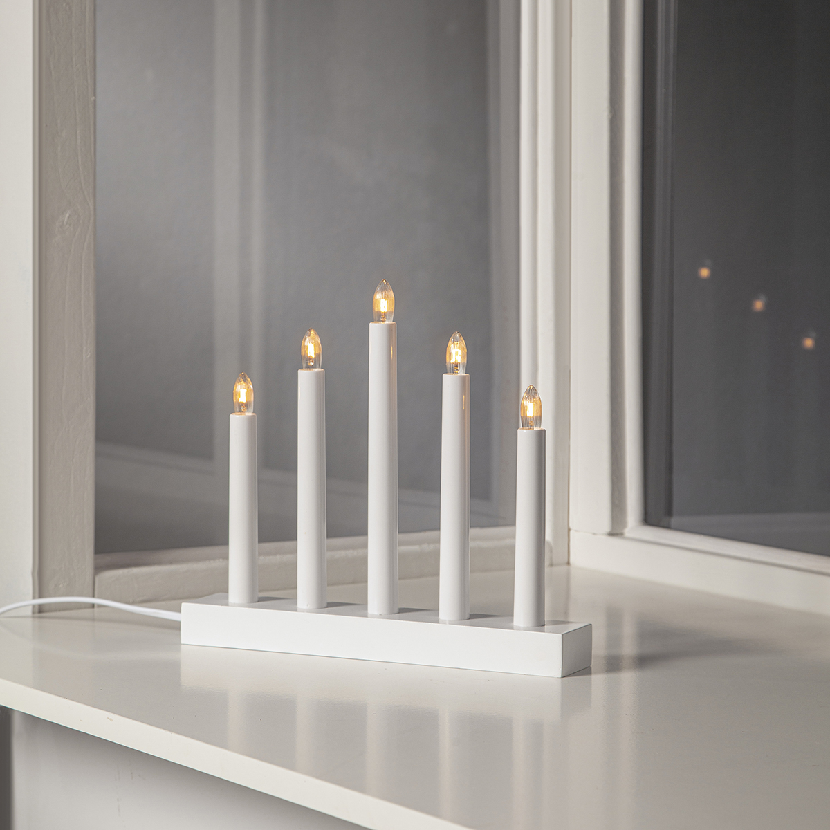 Ljusstake Star Trading Inez 5-armad Adventsljusstake