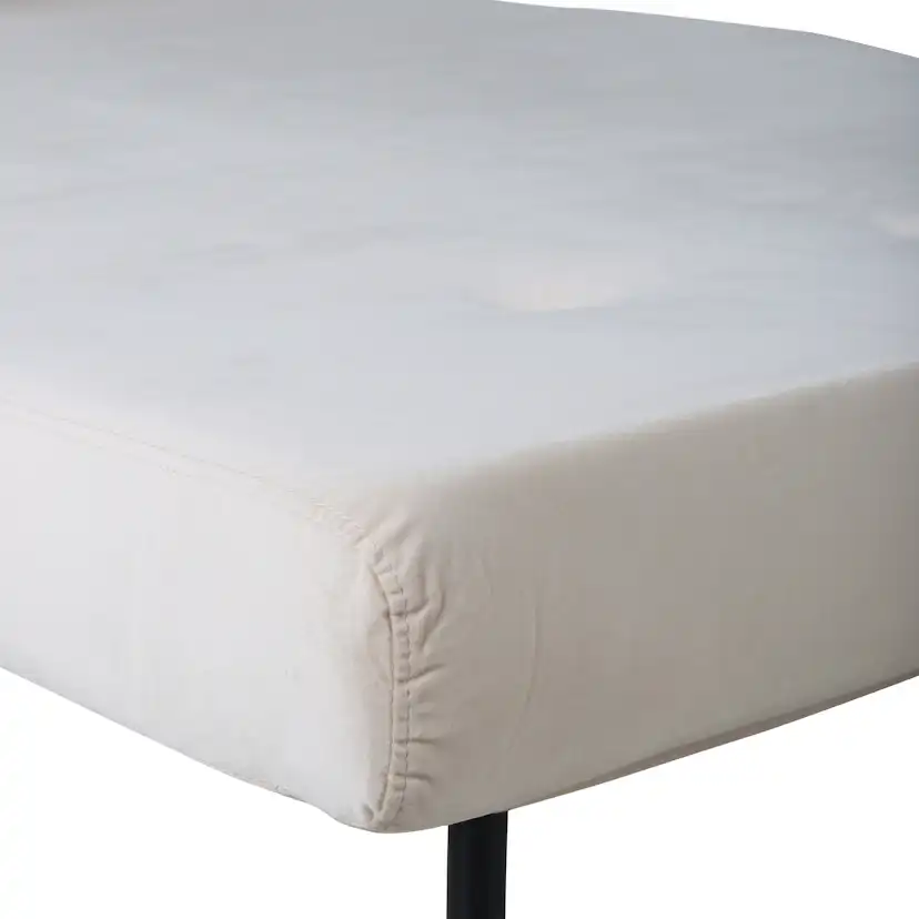 Vicky Folding Bed Double - Black / Beige Velvet Beige