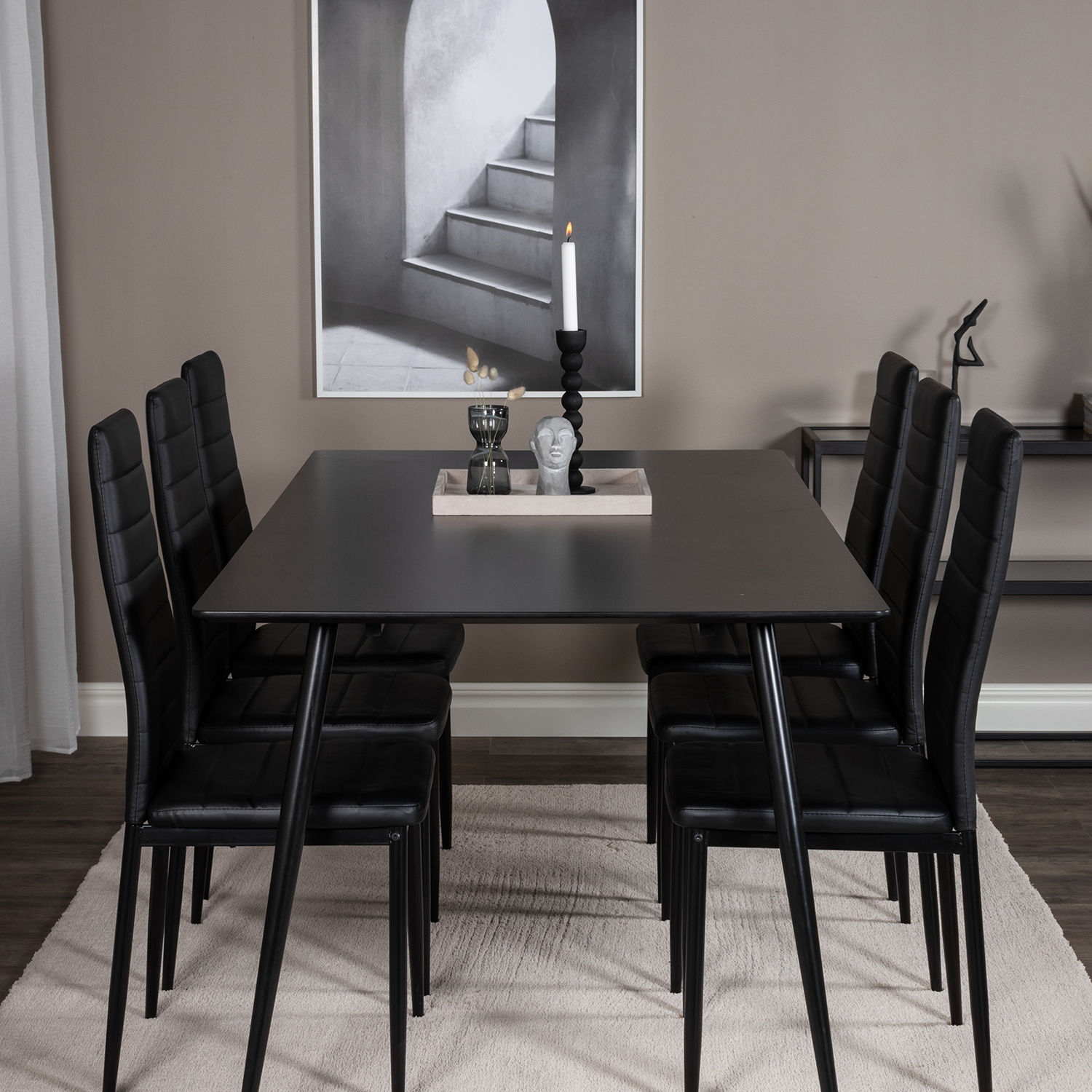 Matgrupp Venture Home Silvia med 6 Sly Stolar