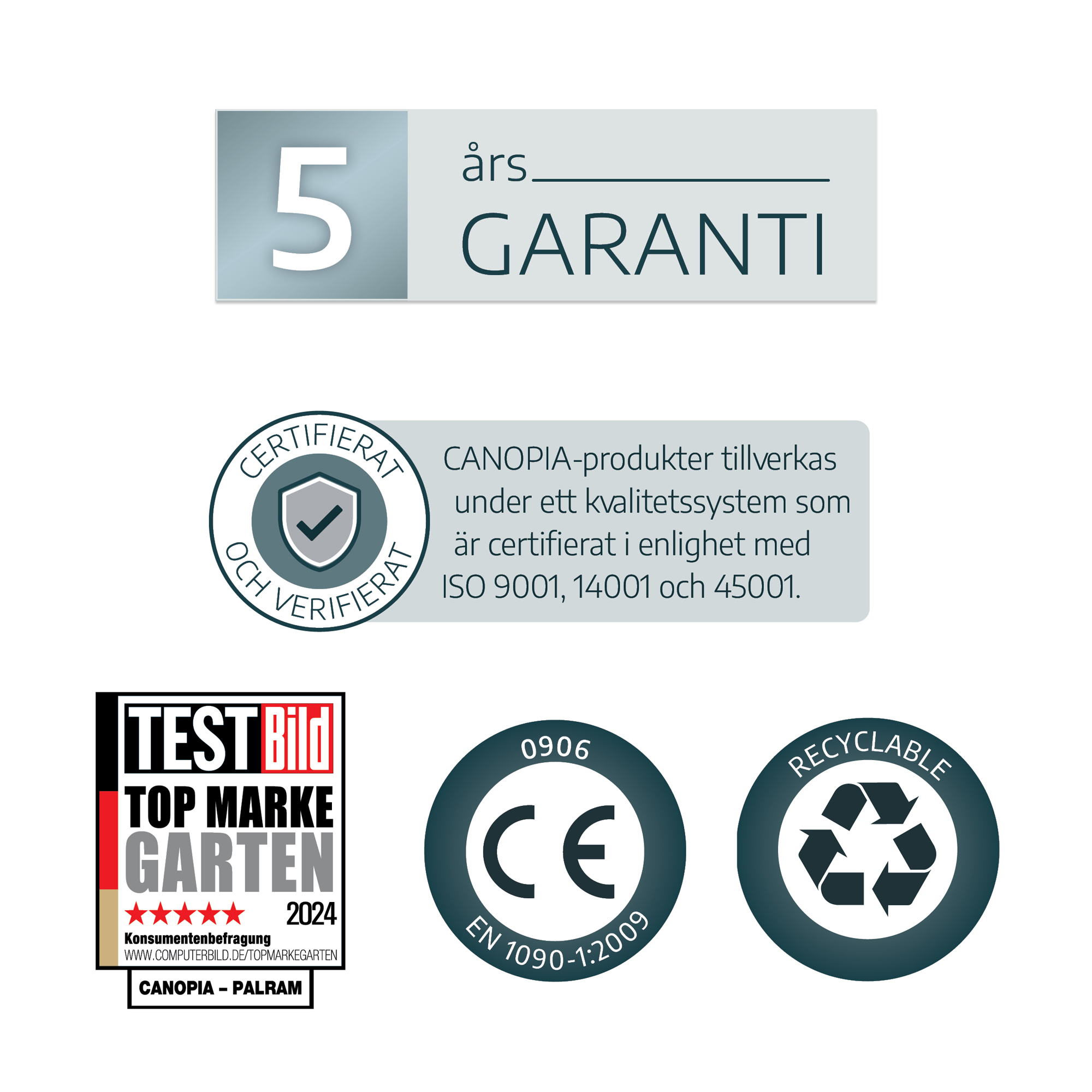 Växthus Canopia by Palram Visby 2,3 m²