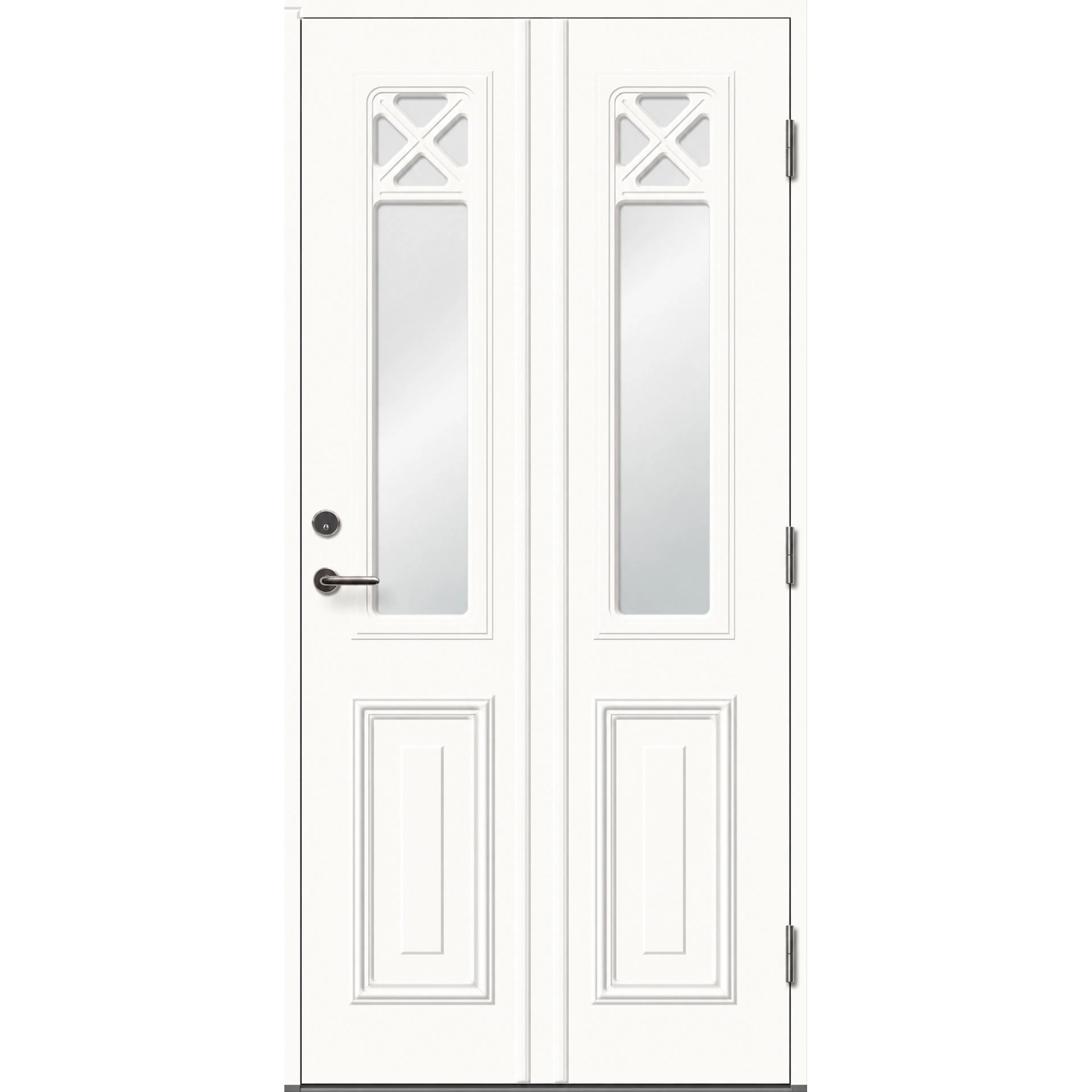 Ytterdörr Skandinaviska Dörrar Klassisk dekordörr glas Kramfors: 9x20, S-0500-N, Klarvit