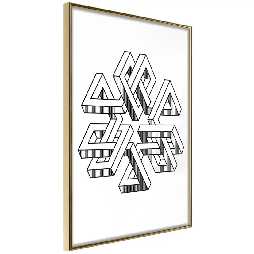 Poster Artgeist Affisch Geometric Clover