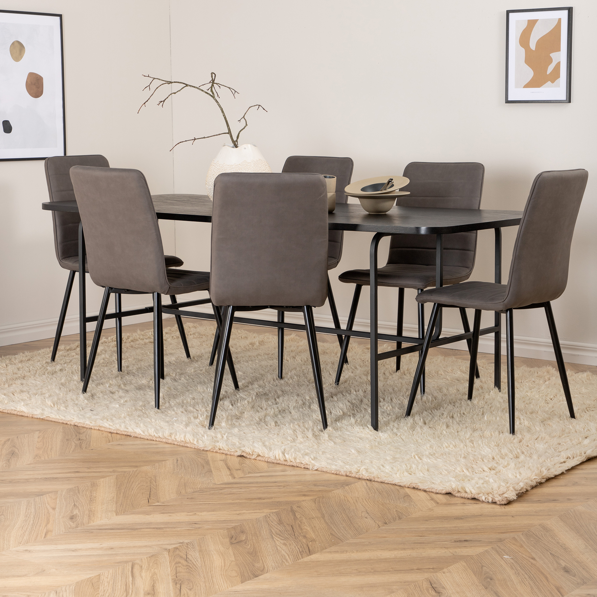 Matgrupp Venture Home Chicago med 6 Walerina Stolar