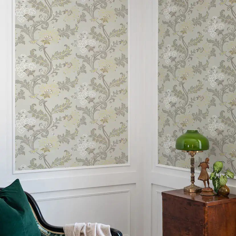 Tapet Duro Gammalsvenska Lydias Gård Guld/Beige 696-01