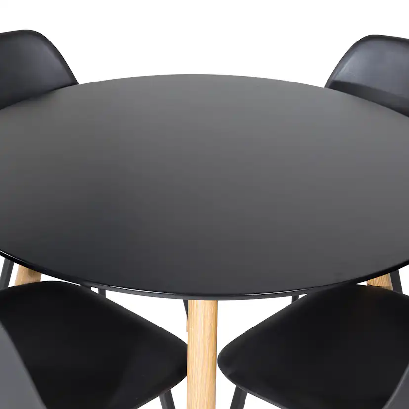 Matgrupp Venture Home Plake med 4 Pop Stolar Runt