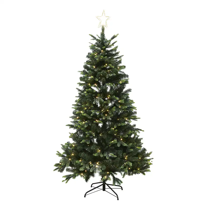 Plastgran Nordic Winter LED med Stjärna