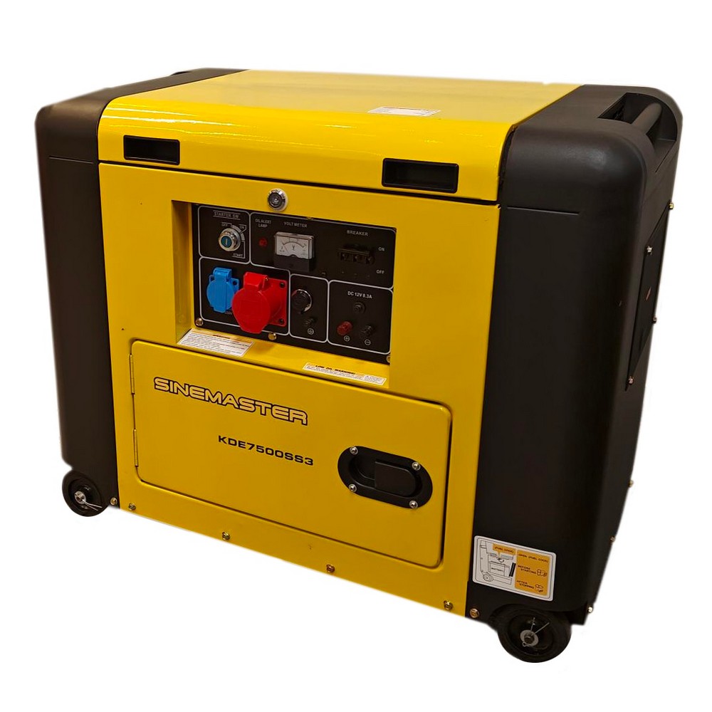 Elverk Sinemaster KDE7500SS3 400V Diesel