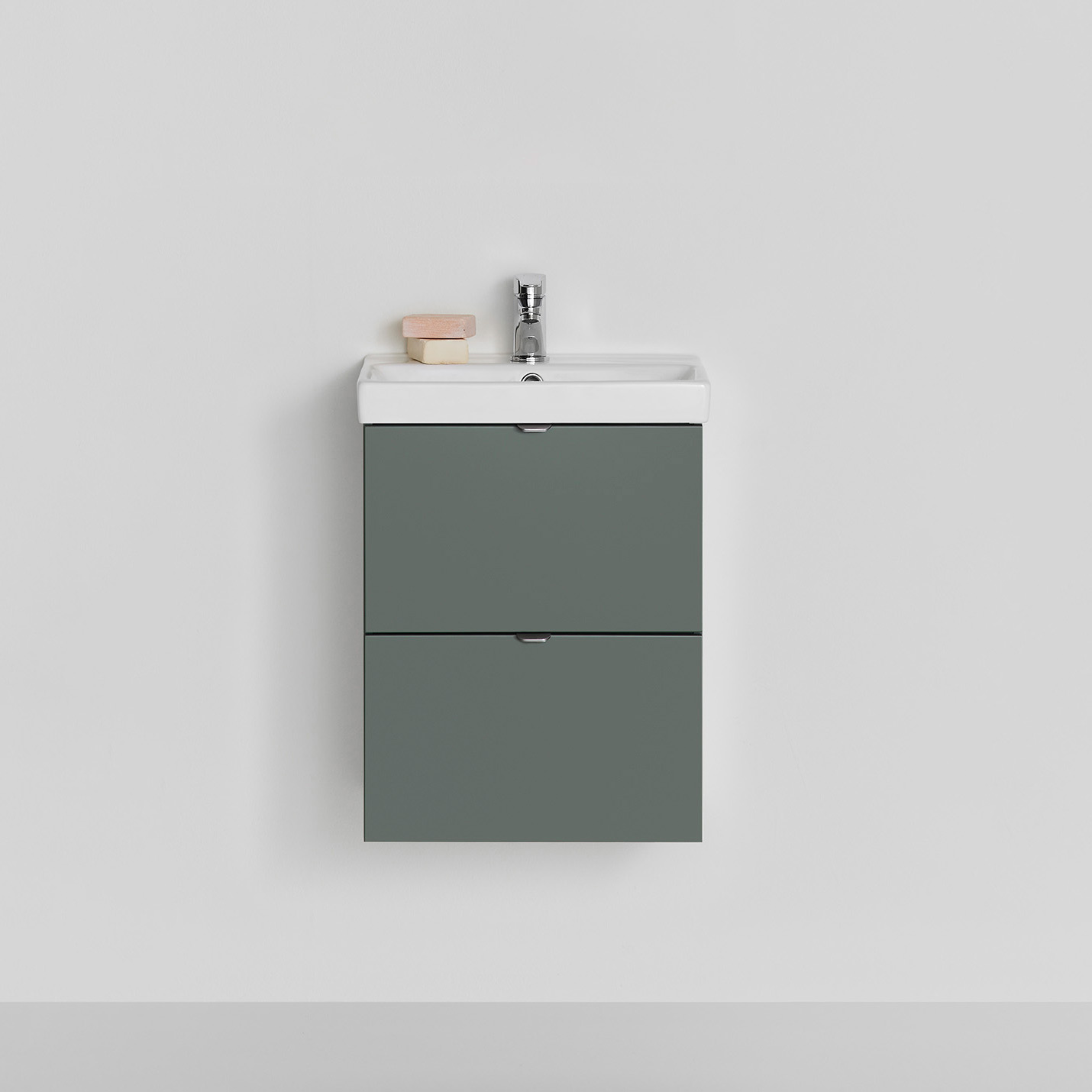 KOMMOD NEAT LÅDOR GRÖN 420 MED TVÄTTSTÄLL B: 420 mm, Grön