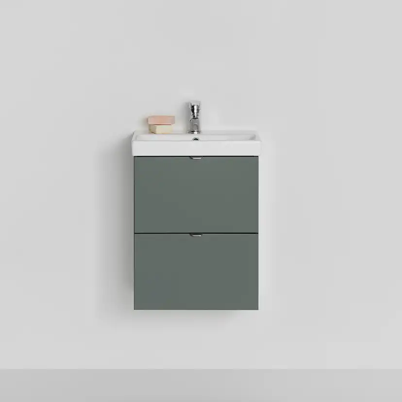 KOMMOD NEAT LÅDOR GRÖN 420 MED TVÄTTSTÄLL B: 420 mm, Grön