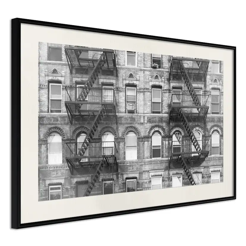 Poster Artgeist Affisch Brick Apartment